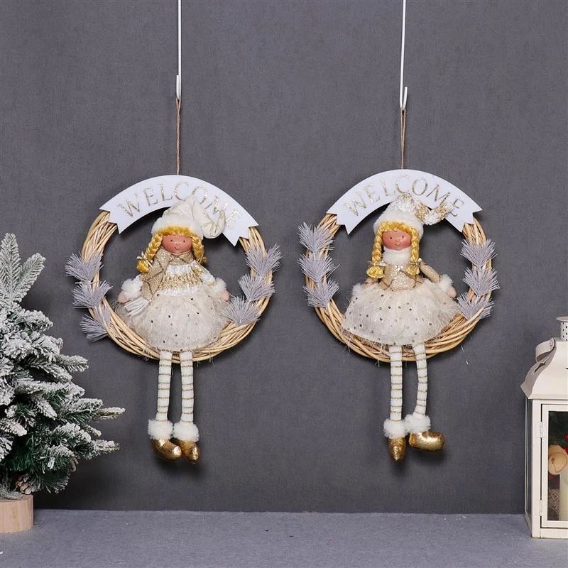 13x18" Wreath Girl w/ Warm Light 34x9x46cm,350g