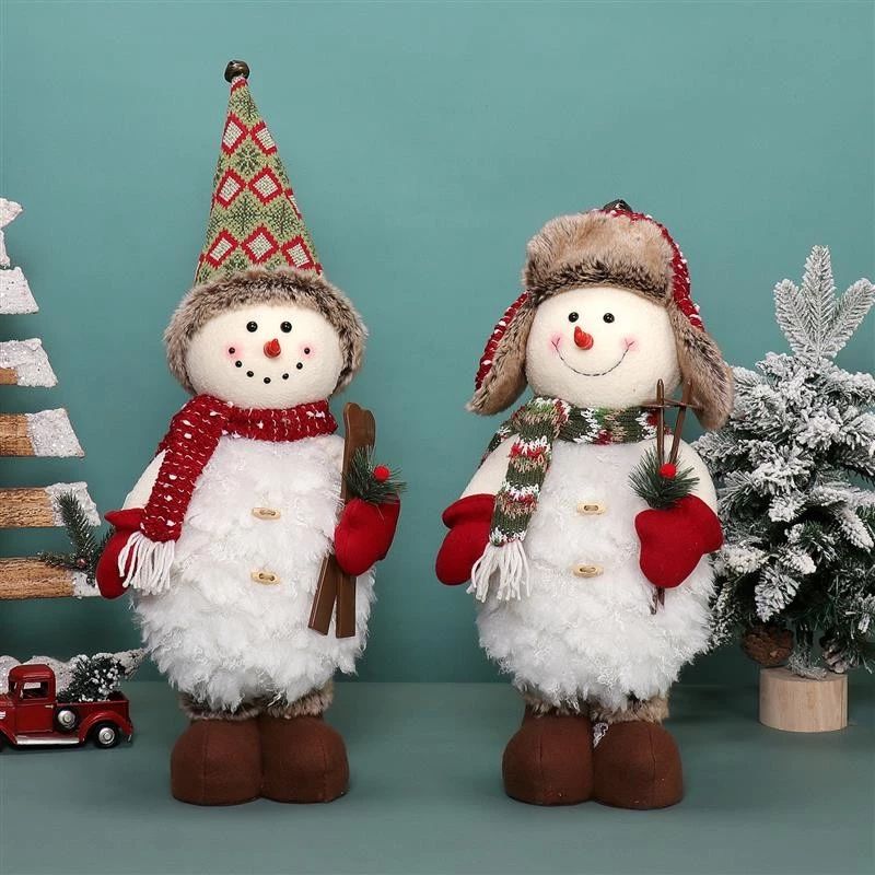 25"/19" Standing Snowman 23x13x64/49cm,595g