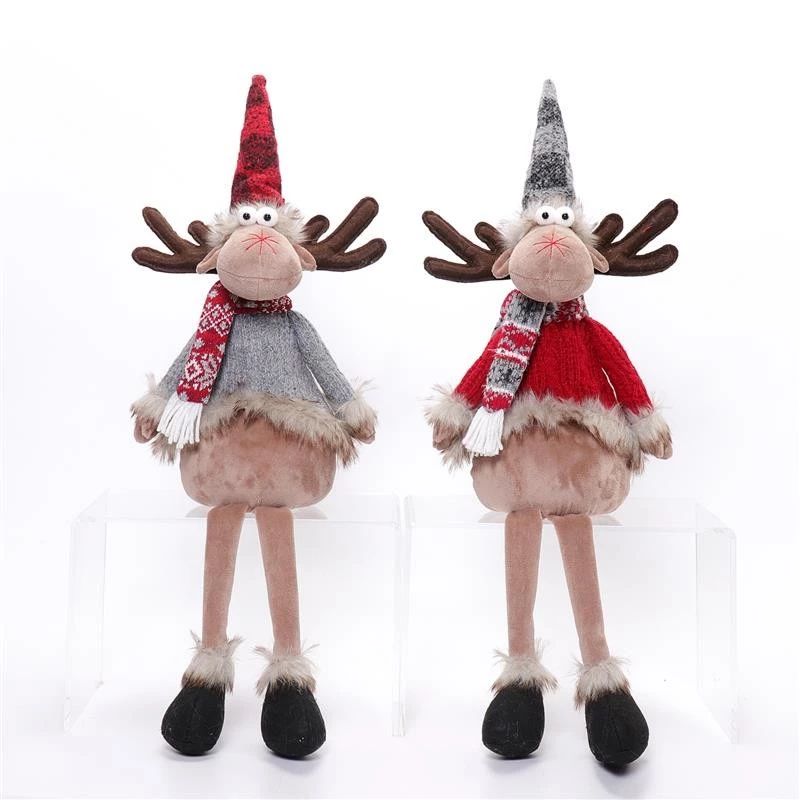 Cerf à pattes pendantes de 71 cm avec lumière chaude