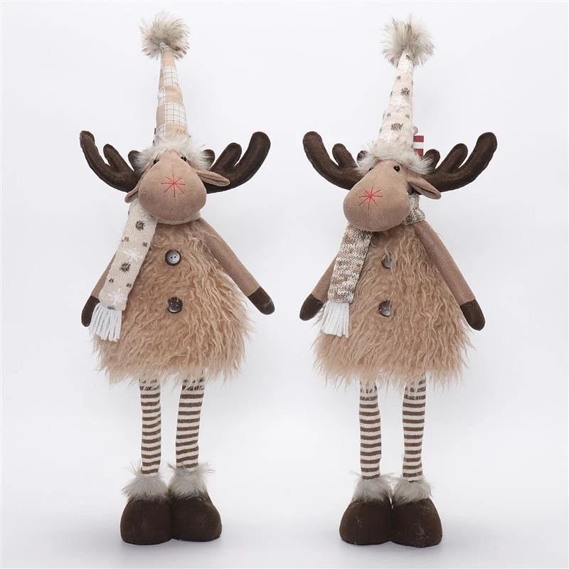 Cerf debout de 66 cm avec lumière chaude