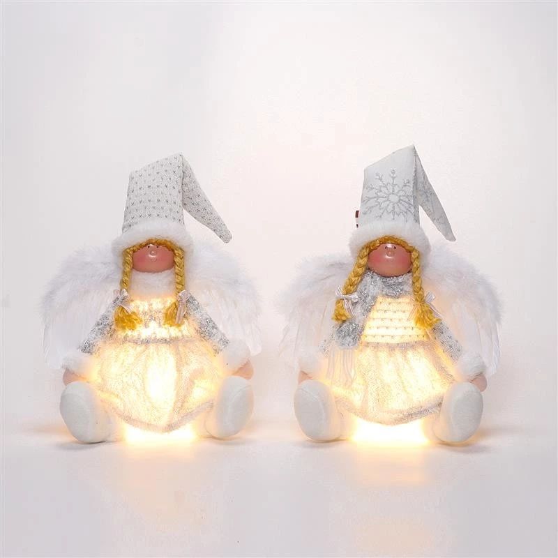 19" Sitting Angel w/ Warm Light