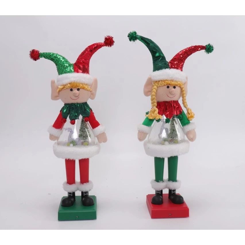 19" Standing Elf+ Musical lighting
