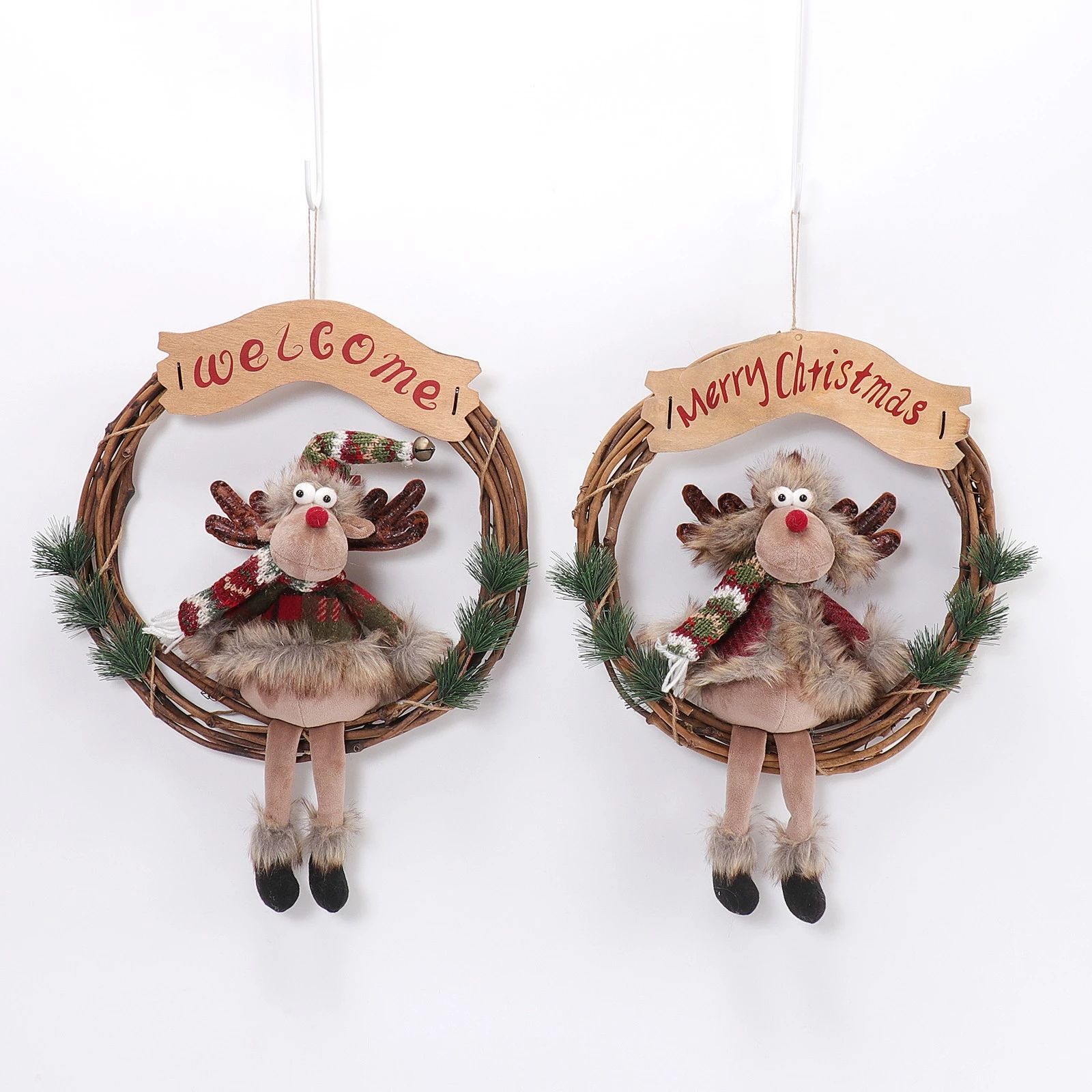 Couronne de cerfs 14x19"