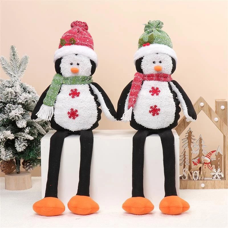 24" Dangle Legs Penguin w/ Warm Light