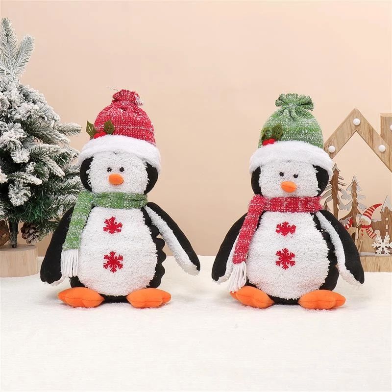 13" Sitting Penguin w/ Warm Light