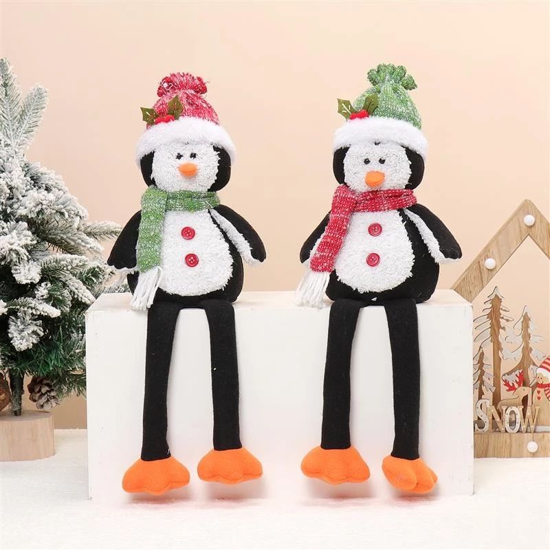 18" Dangle Legs Penguin w/ Warm Light