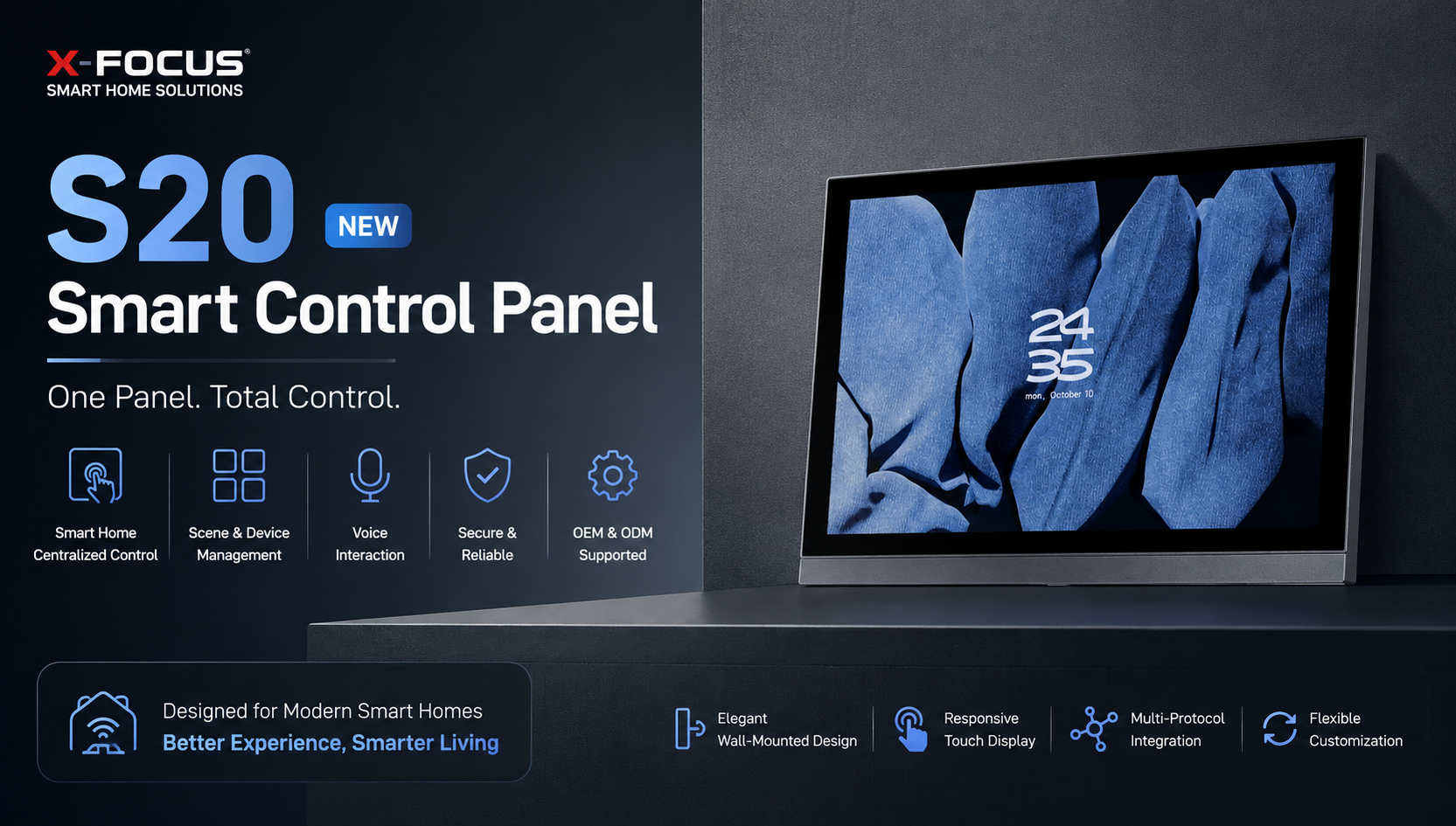 Introducing S20: A New Smart Control Panel for Modern Smart Homes