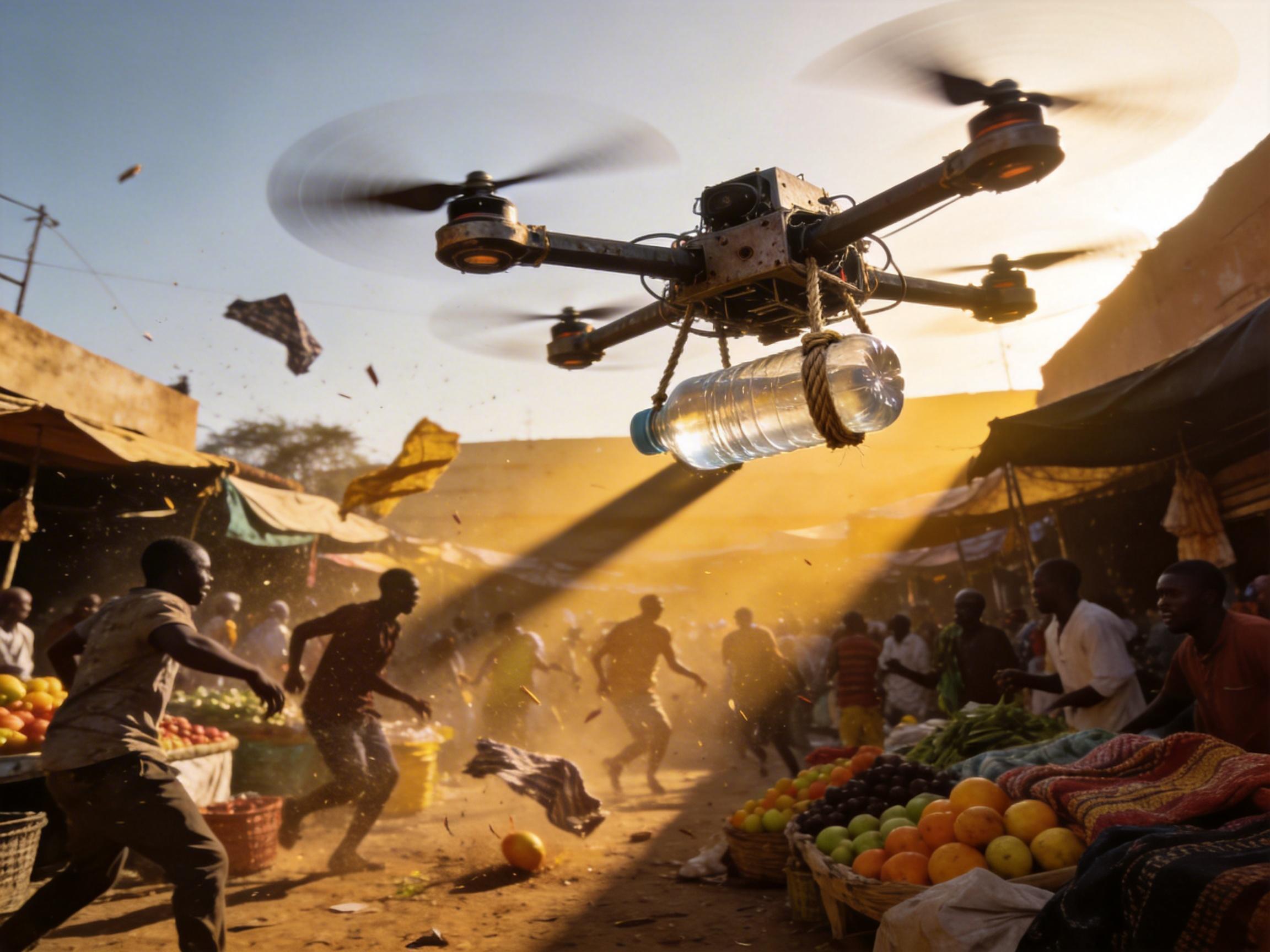 Des frappes de drones sur deux marchés de l'ouest du Soudan font 33 morts.2.jpg