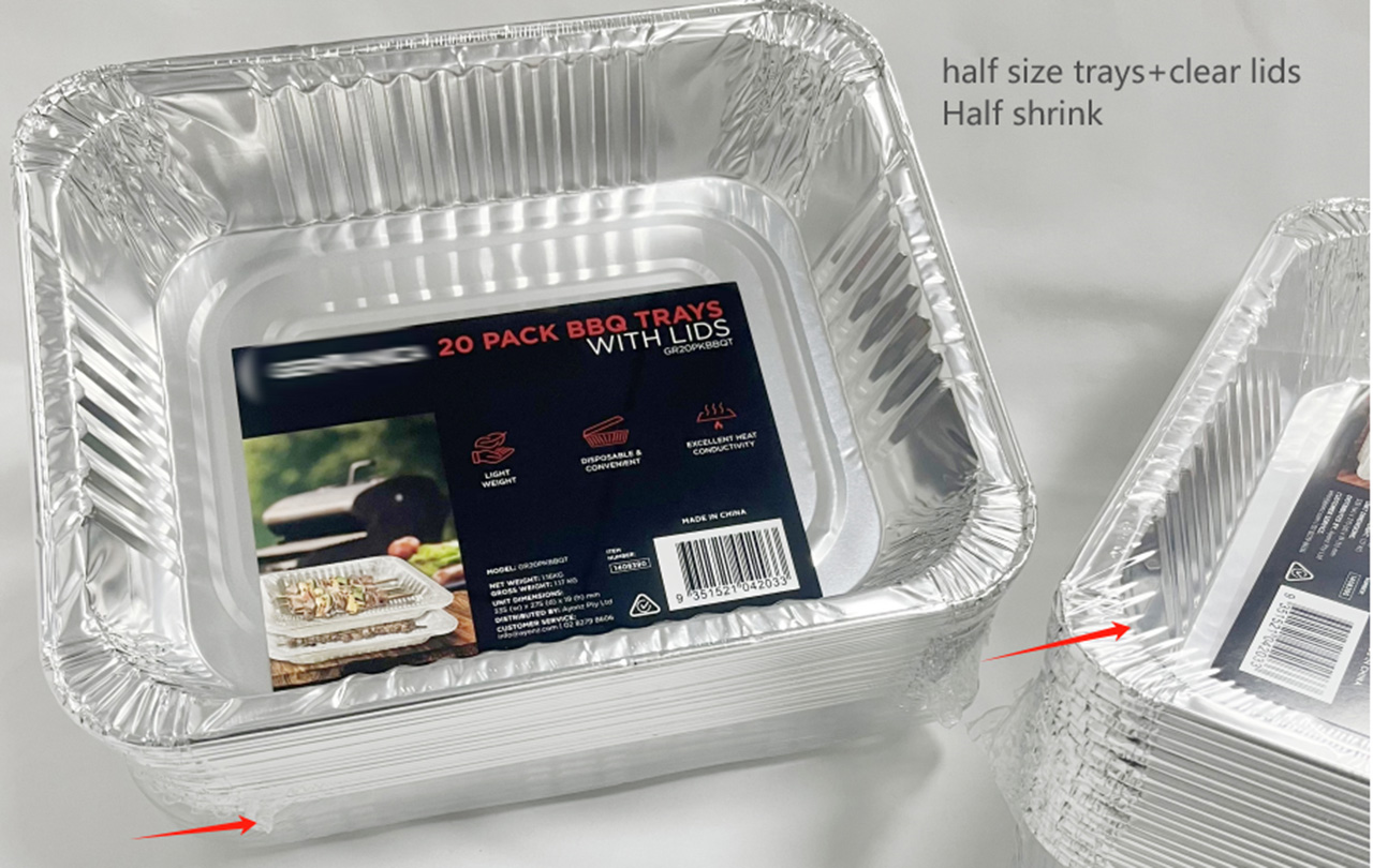 One improvement for aluminum foil containers packing way