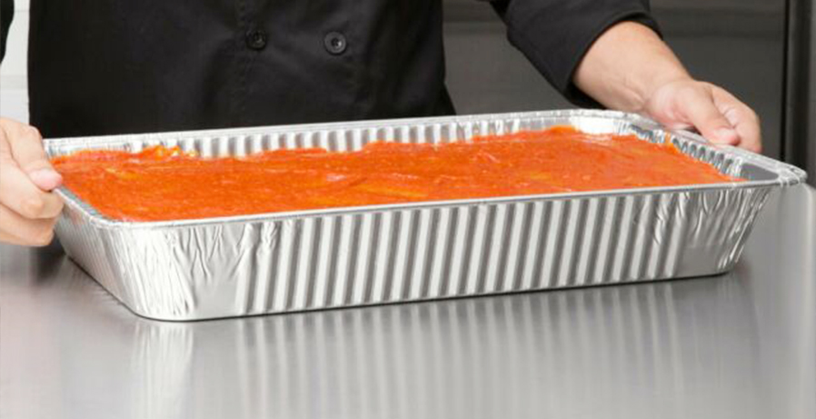 Aluminum food full size deep tray