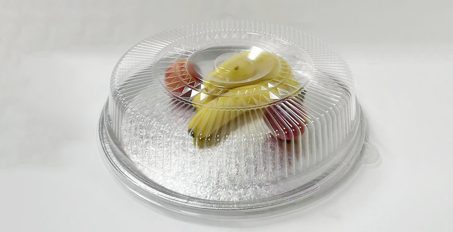 12" 16" 18" embossing catering tray+dome lids