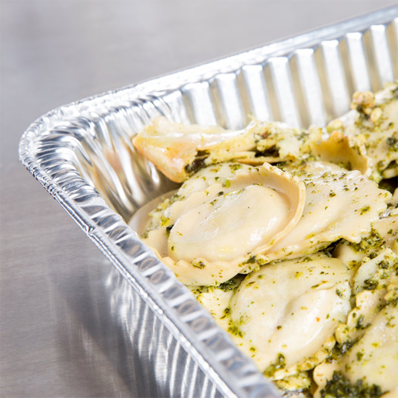 Disposable Half Size Aluminum Foil Pans Container with 12