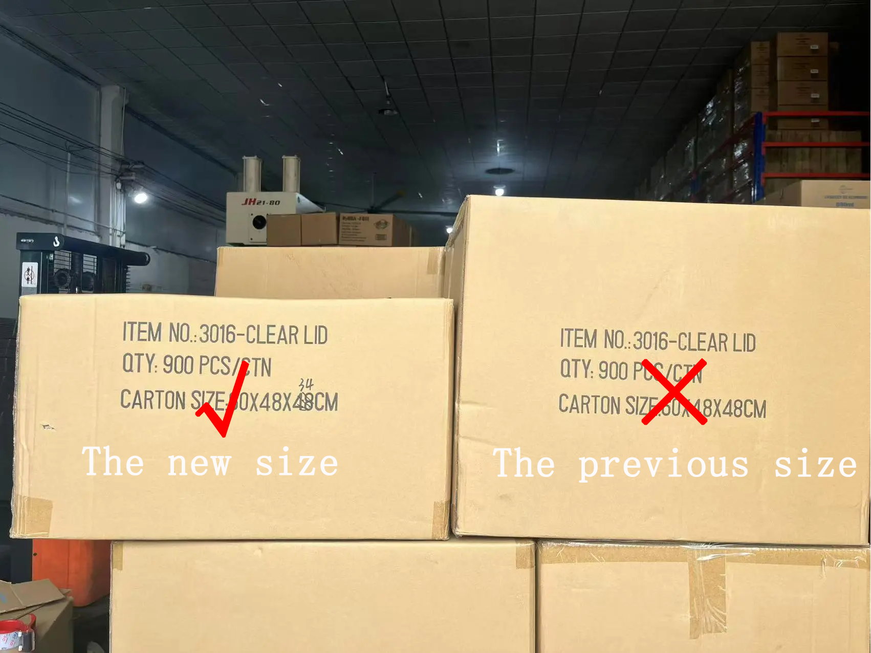 How to save the volume per carton for our customers?