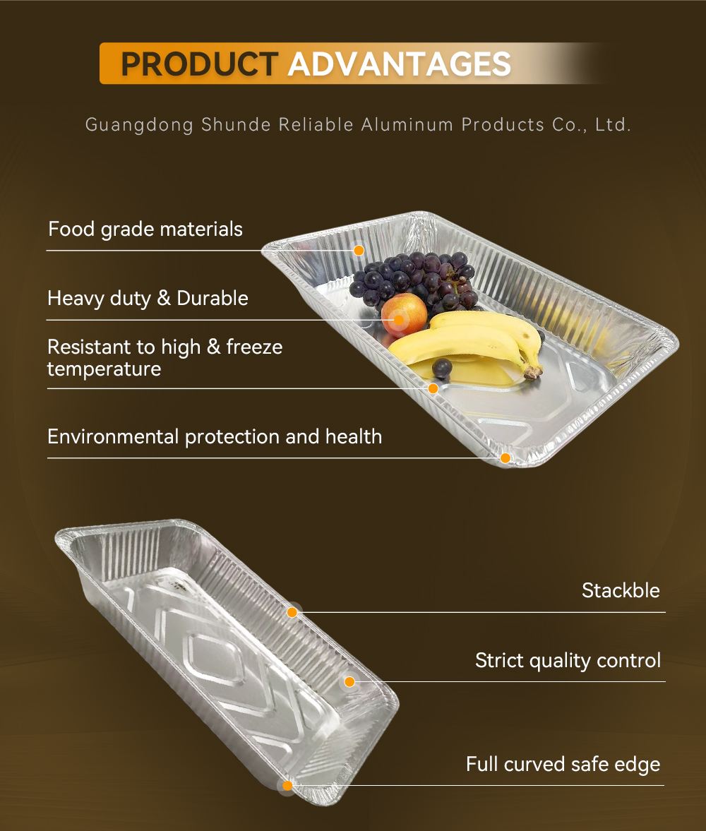 Full size steam table pans deep|medium|shallow trays+foil lids