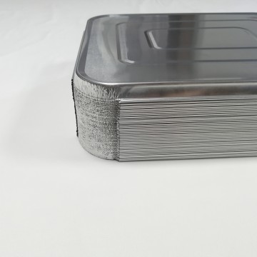 Durable Packaging Rectangular Half-Size Aluminum Foil Lid