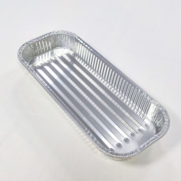 1950ml Aluminum Foil Food Tray Dish for Food Freeze Package Oblong Foil Food Container Loaf Pan