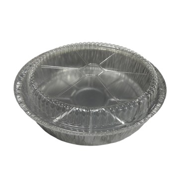 7 inch Round Takeaway Silver Aluminum...