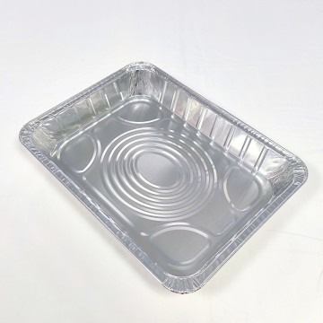 6500ml Aluminium Silver Foil Container without Lid Food Storage Disposable Tin Pans Aluminium Foil Box
