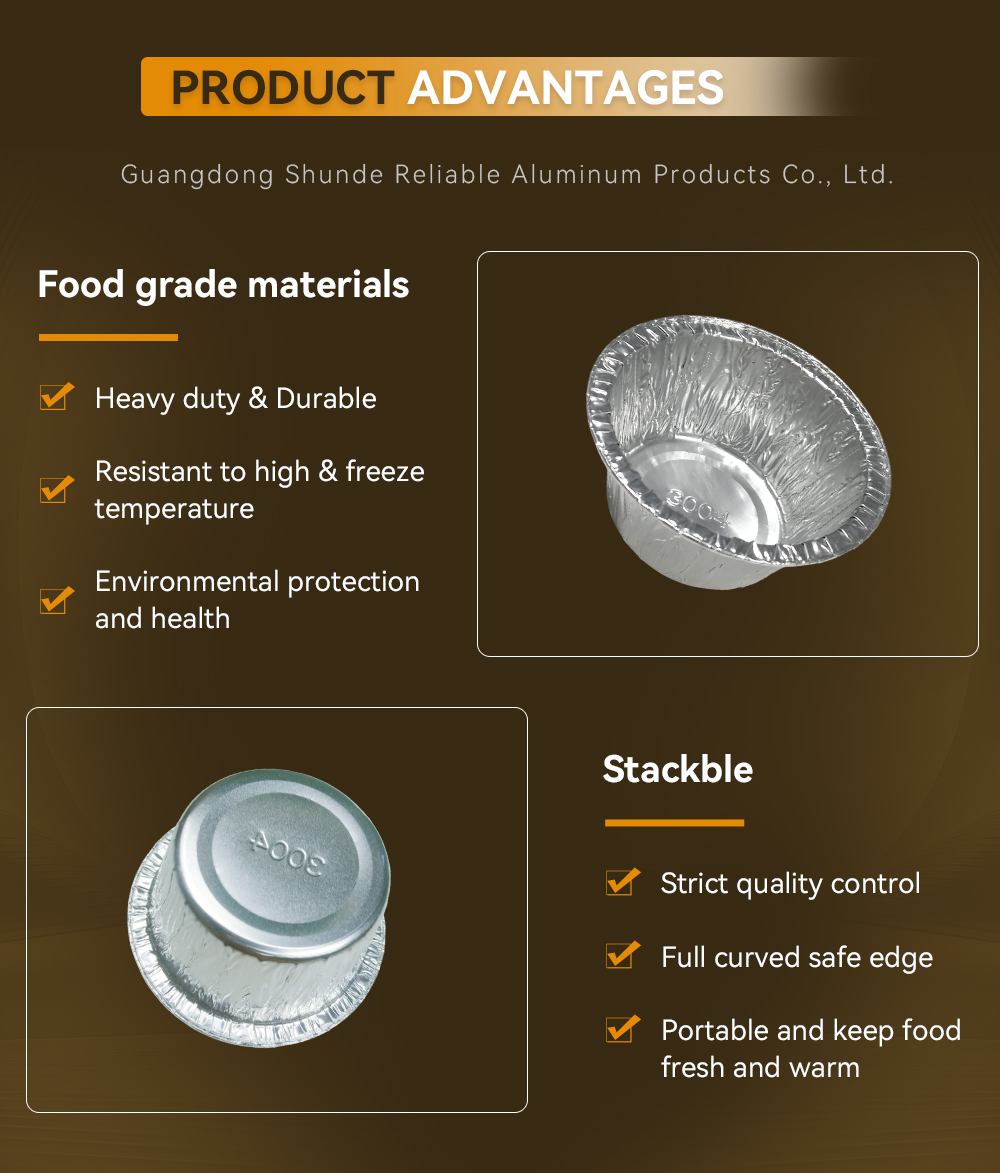 150ml 85x40mm Round Silver Aluminum Foil Containers Mini Choco Lava Cakes Baking Cup Tin 3.5 Inch Foil Pans, Cupcake Bowl Pans