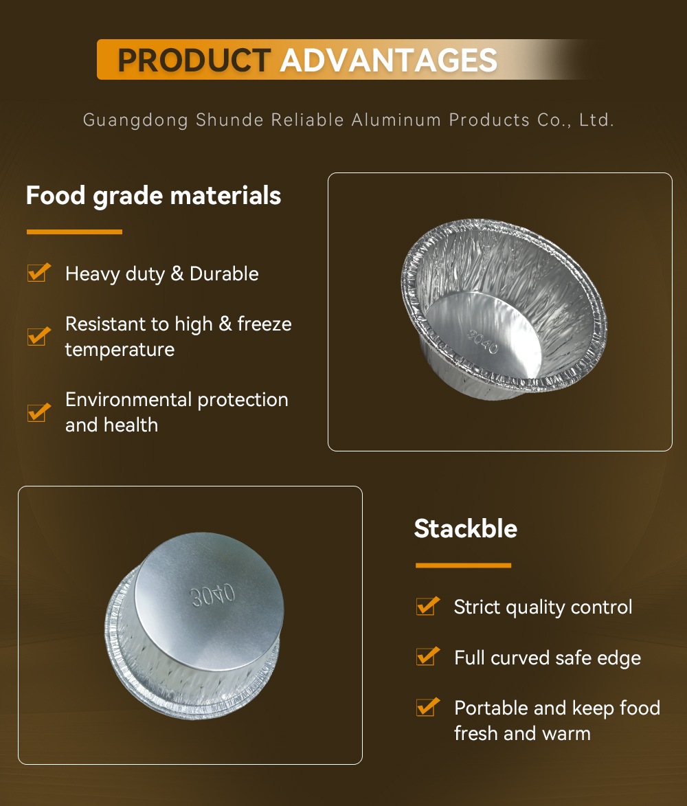 150ml 91*38mm Cake Mould Round Silver Aluminum Foil Containers for Air Fryer
