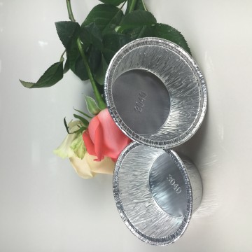 150ml 91*38mm Cake Mould Round Silver Aluminum Foil Containers for Air Fryer