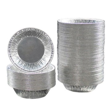 Aluminum Foil Egg Tart Molds, 3 Inch Disposable Pie Tins Pans and Tinfoil Cupcake Circular Baking Cup for Baking, Making Tarts, Quiche Pie, Caramel Pudding