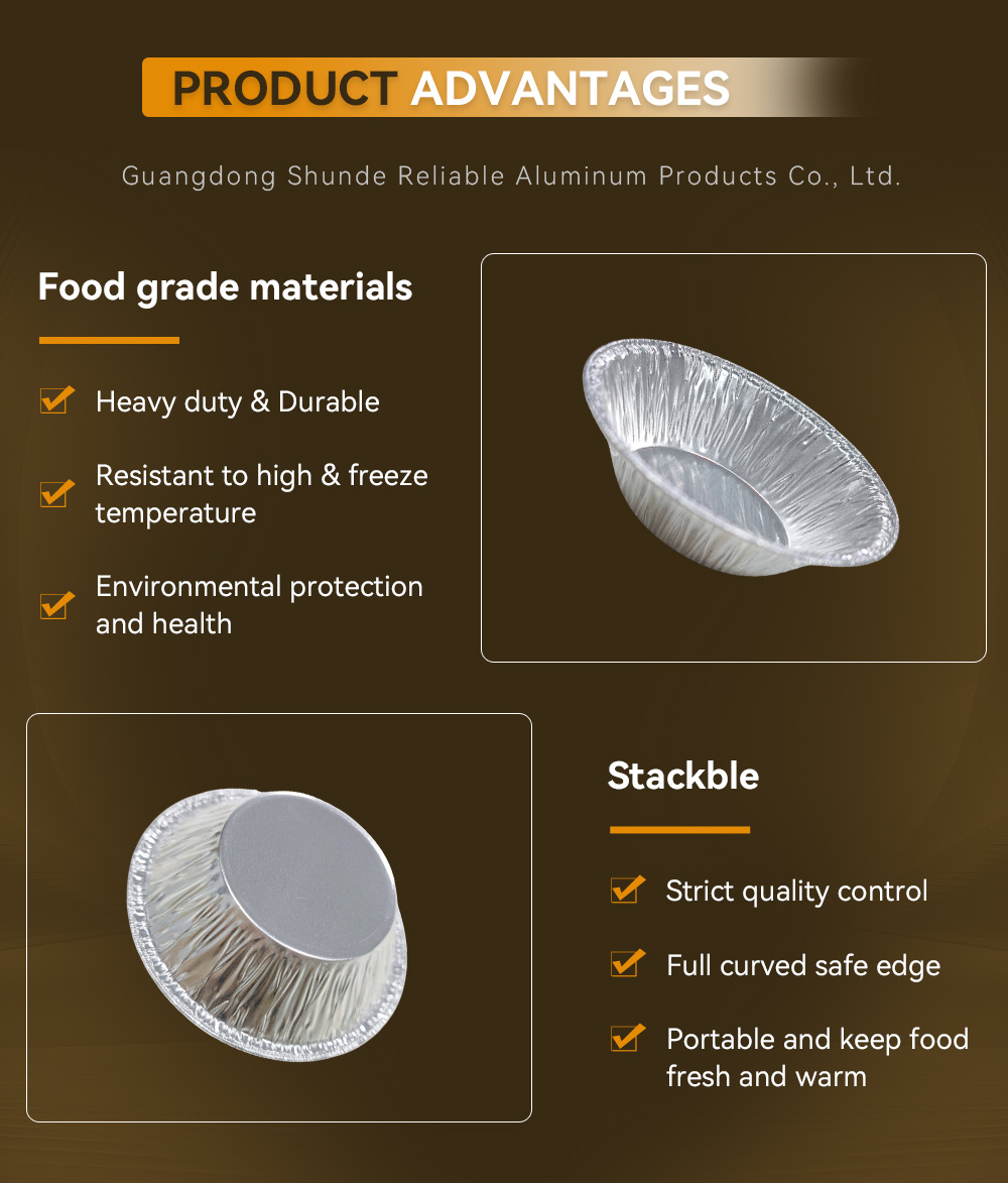 Aluminum Foil Egg Tart Molds, 3 Inch Disposable Pie Tins Pans and Tinfoil Cupcake Circular Baking Cup for Baking, Making Tarts, Quiche Pie, Caramel Pudding