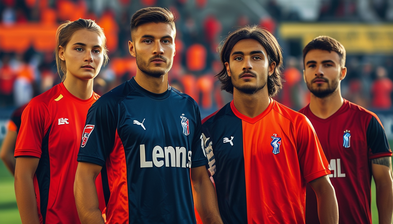 Lyonnais Jersey For Recreational Amateur Football Matches