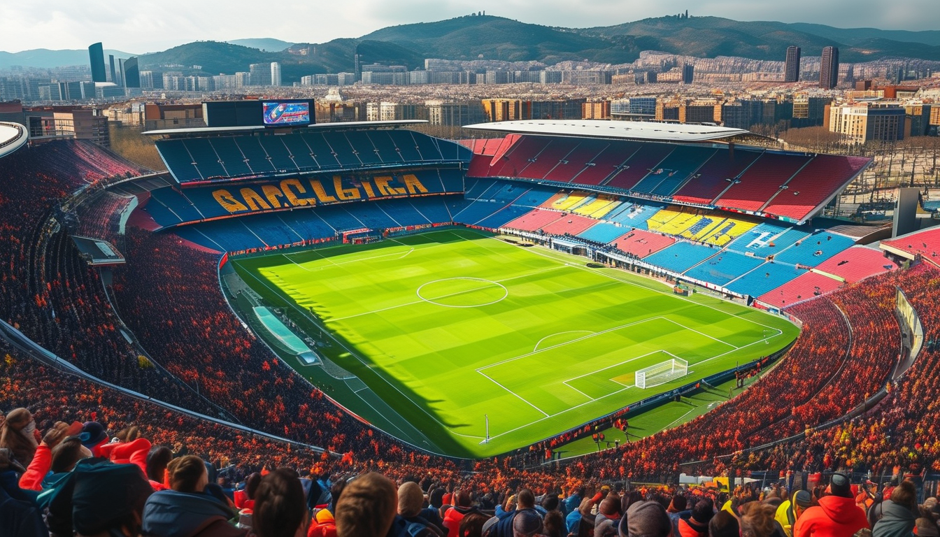 Barcelona Kit For La Liga Matchday Stadium Viewings