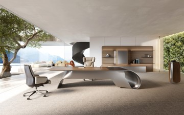 Infiniti Veneer Series Executive Desk