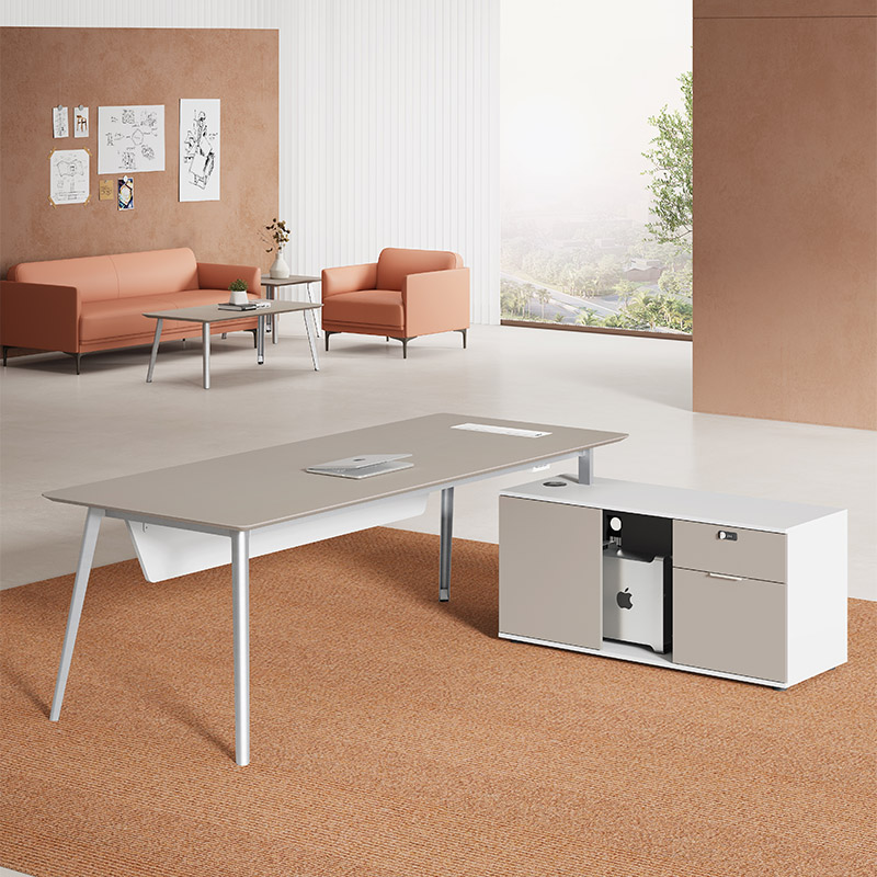 LINDOX Series Powder-Coated Executive Desk (2)