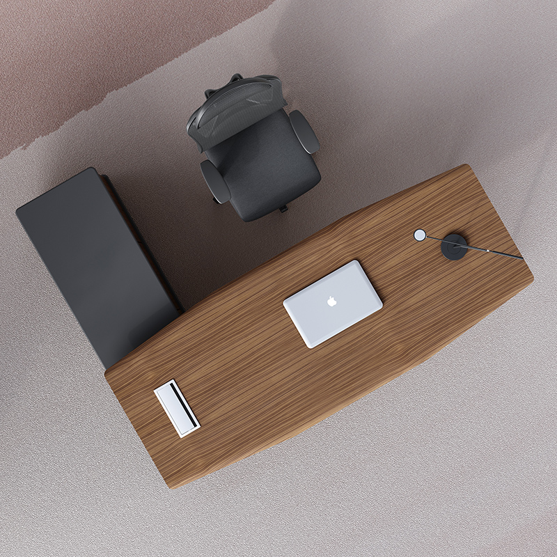 MATE Wood Veneer Executive Desk (1)
