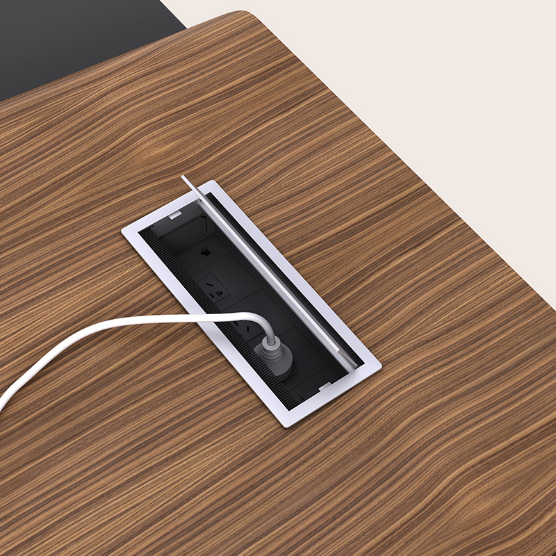 MATE Wood Veneer Executive Desk (5)