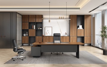 የSAVO Veneer Series ሥራ አስፈፃሚ ዴስክ