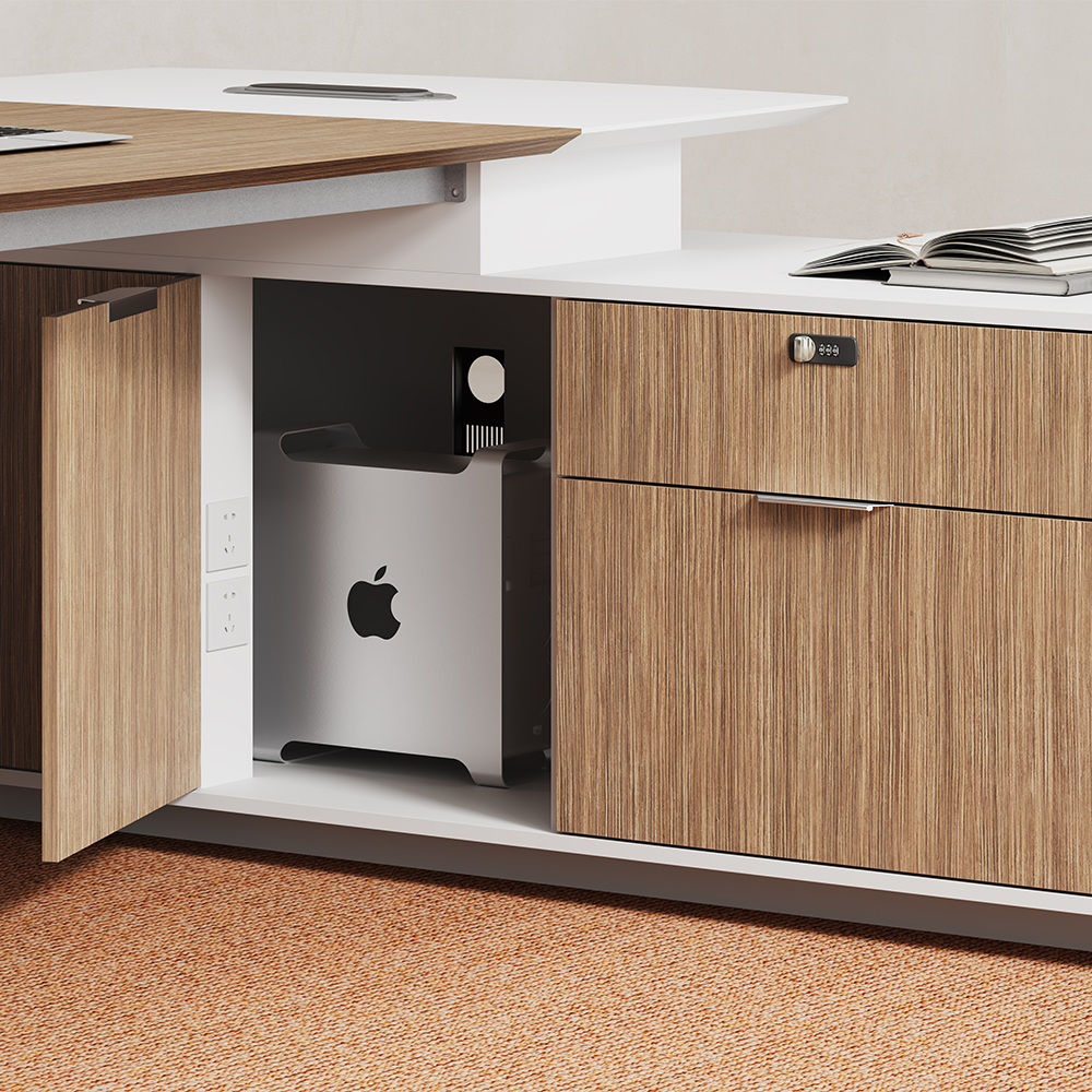 LINDOX Series Powder-Coated Executive Desk-1