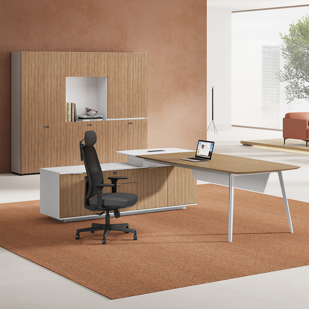 LINDOX Series Powder-Coated Executive Desk-5