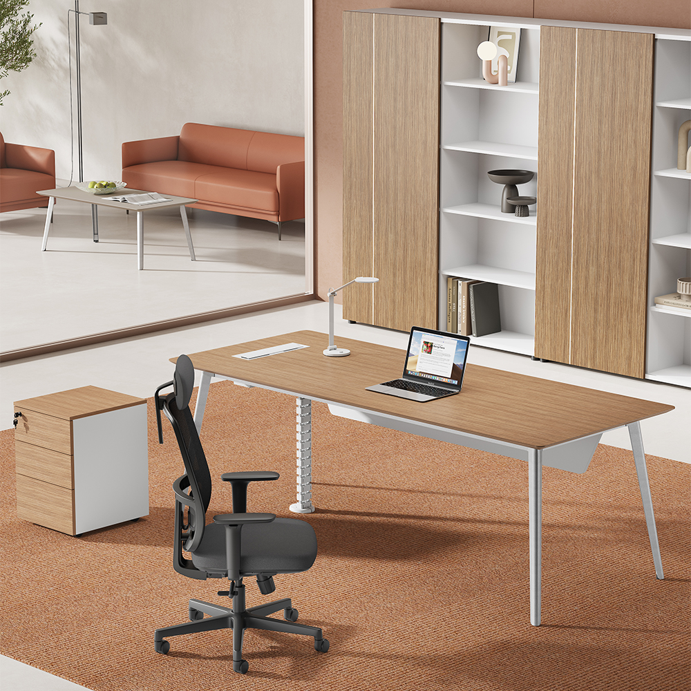 LINDOX Series Powder-Coated Executive Desk-6