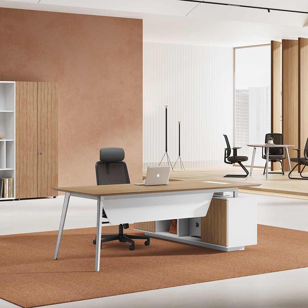 LINDOX Series Powder-Coated Executive Desk-7