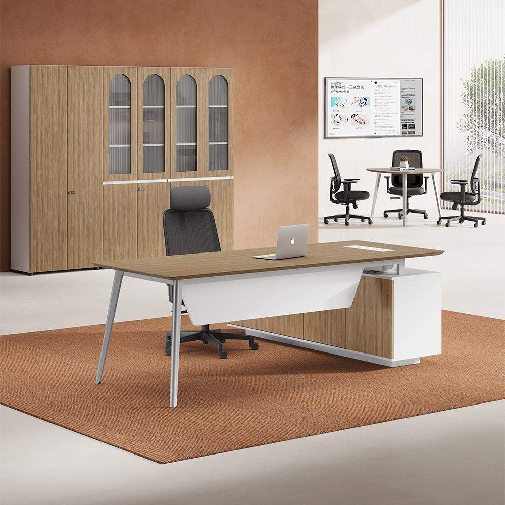LINDOX Series Powder-Coated Executive Desk-8