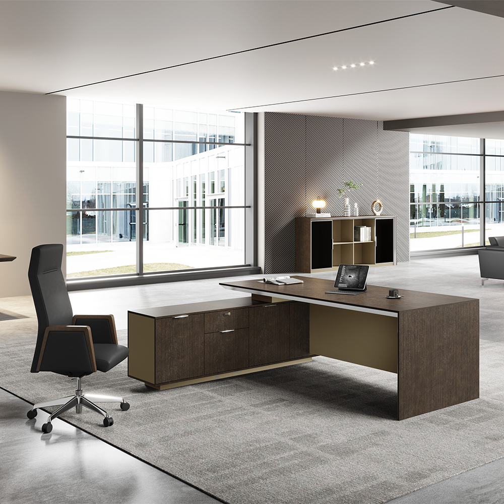 Platinum Core Series Veneer Executive Desk-3