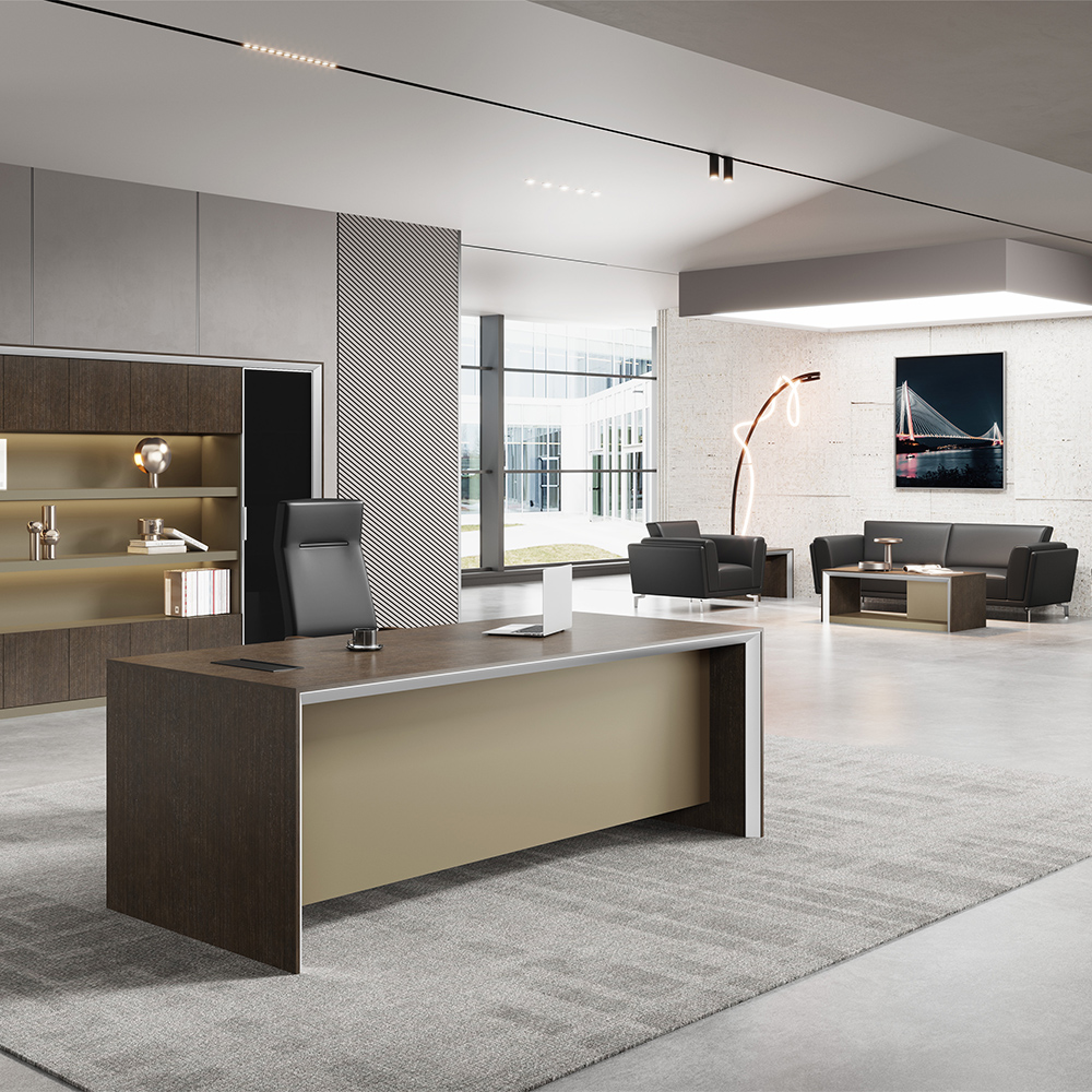 Platinum Core Series Veneer Executive Desk-5