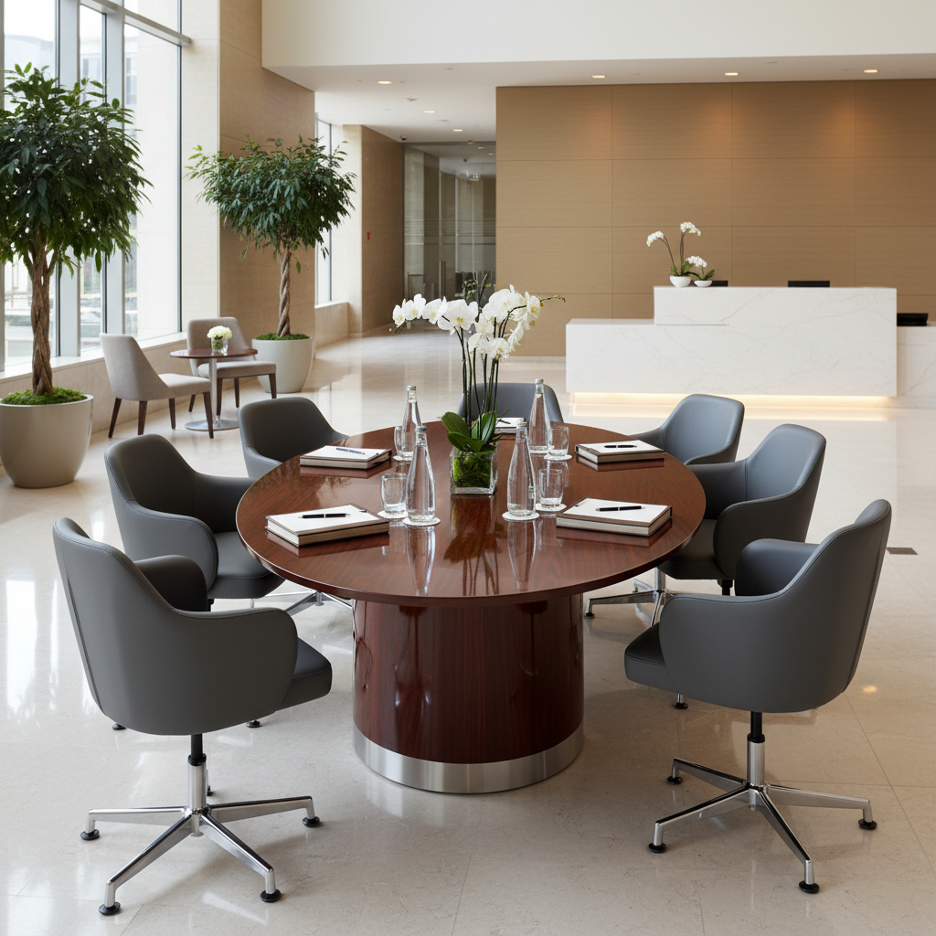 Small Conference Table For Financial Institution Lobbies