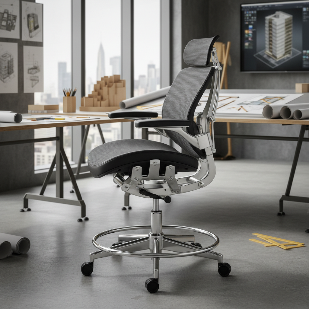 Adjustable Chair For Architectural Design Studios