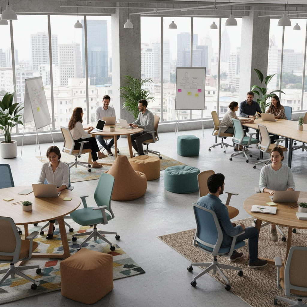 Office Chairs Pakistan For Collaborative Coworking Spaces