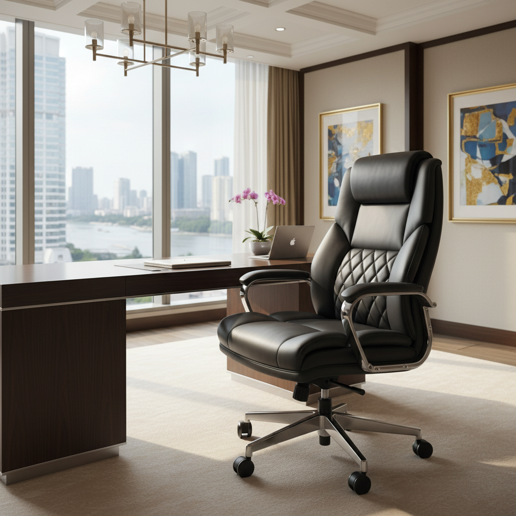 Premium Leather Office Chair For Luxury Hotel Business Centers