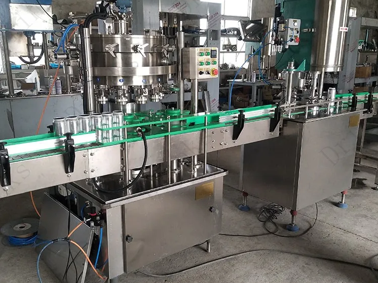 Full auto 12-1 heads cans filler & se...