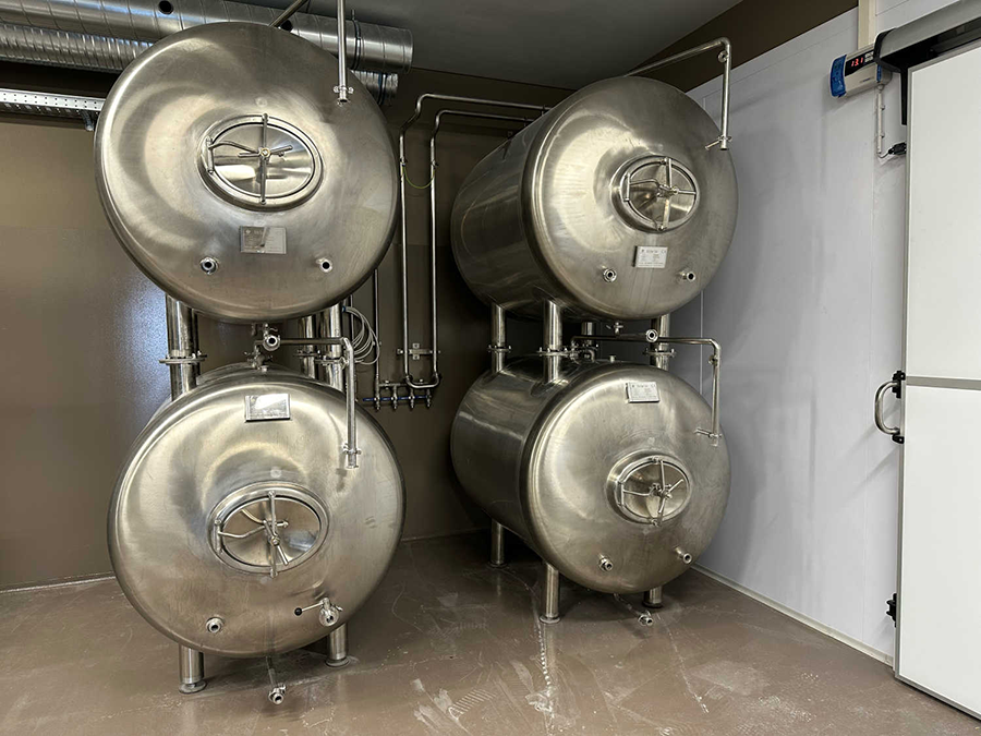 1000L Horizontal Bright Beer Tank