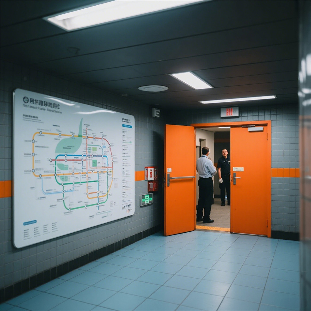 防火安全防護鋼門01