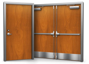Fire Rated Wood Double Door