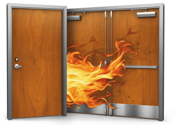 UL Listed Wood Fire Door